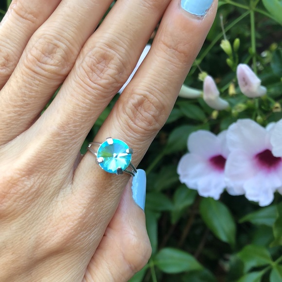 Gorgeous Aquamarine Crystal Ring - Picture 7 of 16